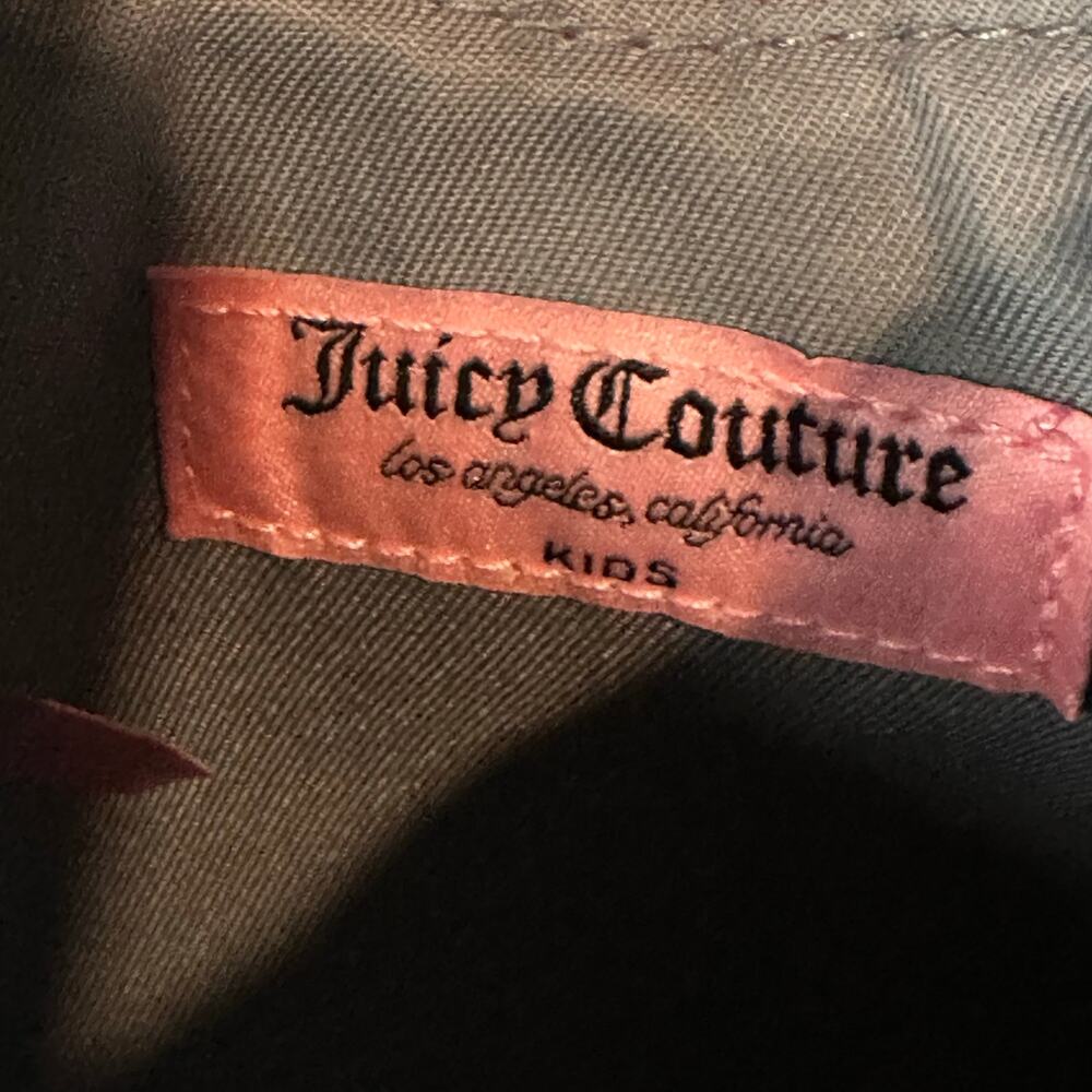 NWT Juicy Couture Kids Strawberry Denim Mini Shoulder Bag Y2K Rhinestone Purse - Picture 3 of 6